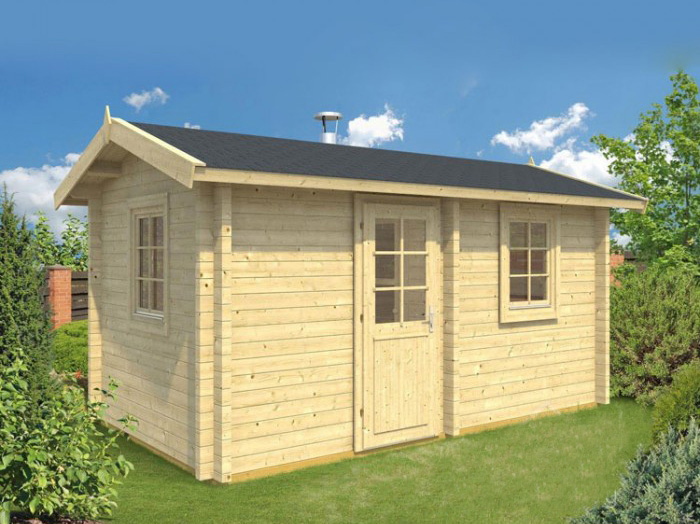 Drevená sauna SEPPO s rozmerom 257x461 cm