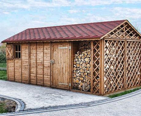 Dreváreň LABE – pohľad z rohu s červenou strechou