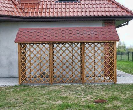 Dreváreň ODRA – čelný pohľad pri stene domu