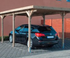 Drevený prístrešok pre automobily BASIC o rozmere 300x500 cm