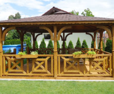 Drevený záhradný altánok NEBRASKA 4,5×3 m
