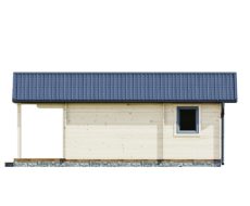 Drevený záhradný domček PANORAMA – bočný pohľad s jedným oknom