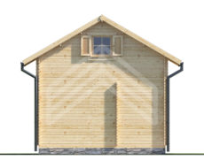 Drevená chata ATLANTA o rozmere 500x704 cm s terasou a podkrovím