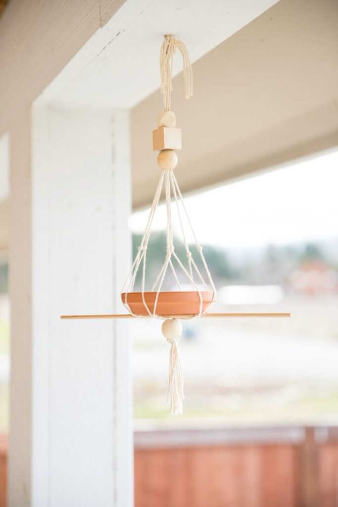 macrame krmitko pre vtaciky